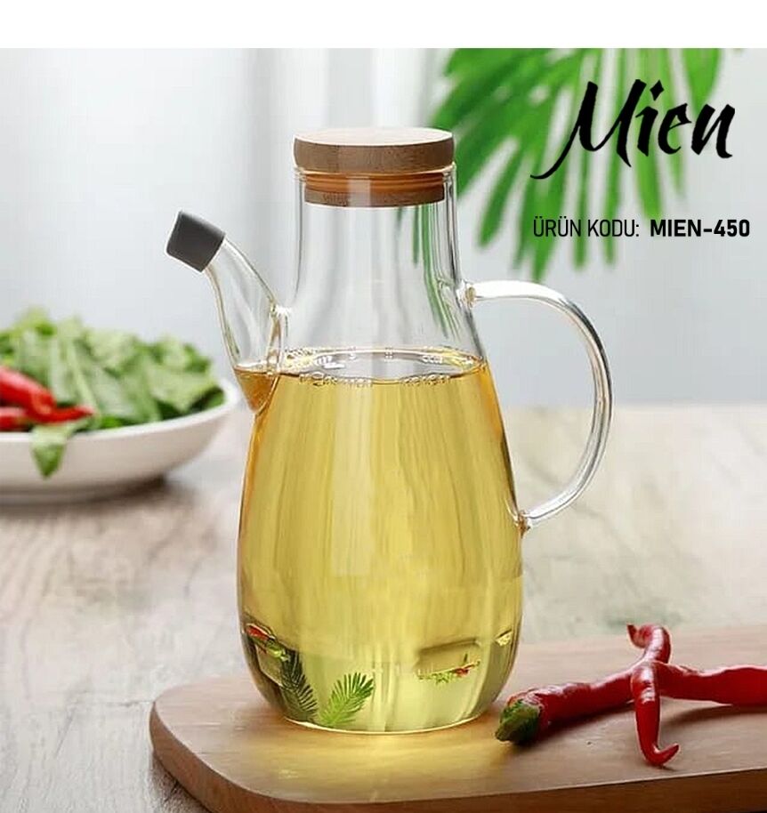 Mien 450 Bambu Kapaklı Yağdanlık