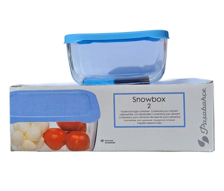 Paşabahçe 53733 Snowbox İkili Saklama Kabı Mavi