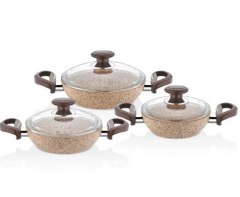 FALEZ CREAMY 6 PARÇA SAHAN SET