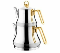 Akdeniz Safir Metal Kulp Orta Çaydanlık
