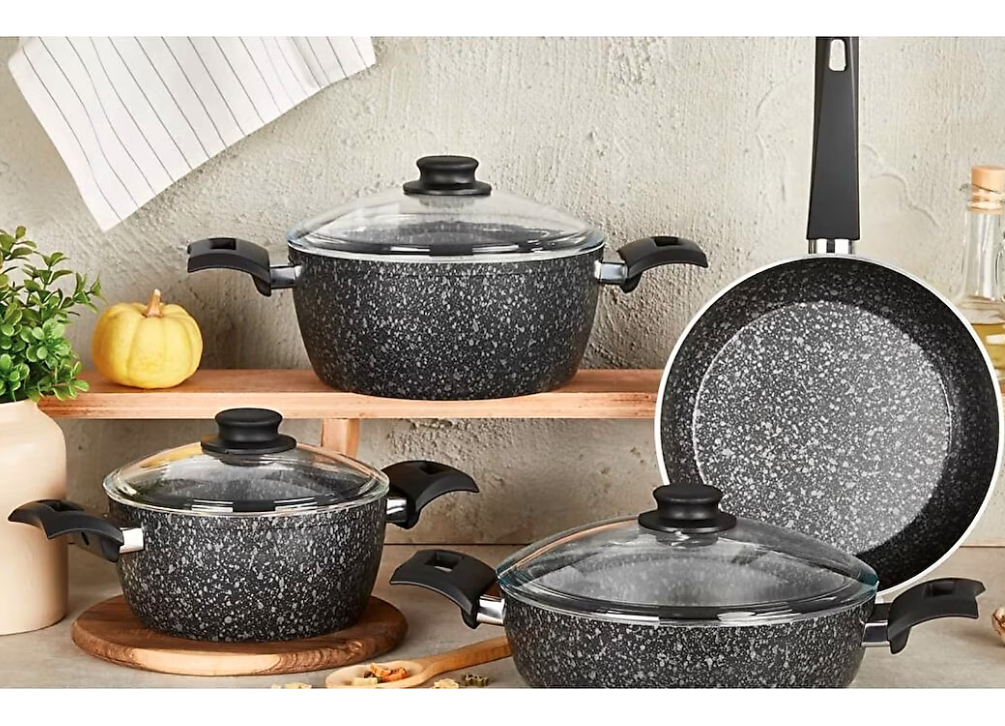 Cem Prestij Granit Tencere Seti