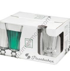 Paşabahçe 440186 Diamond 6 LI Kahve Yanı Su Bardağı
