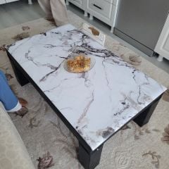 Mermer desenli Masa Örtüsü 70 cm
