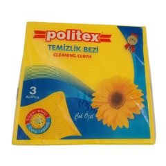 Politex 3 lü Mikro Gözenekli Temizlik Bezi