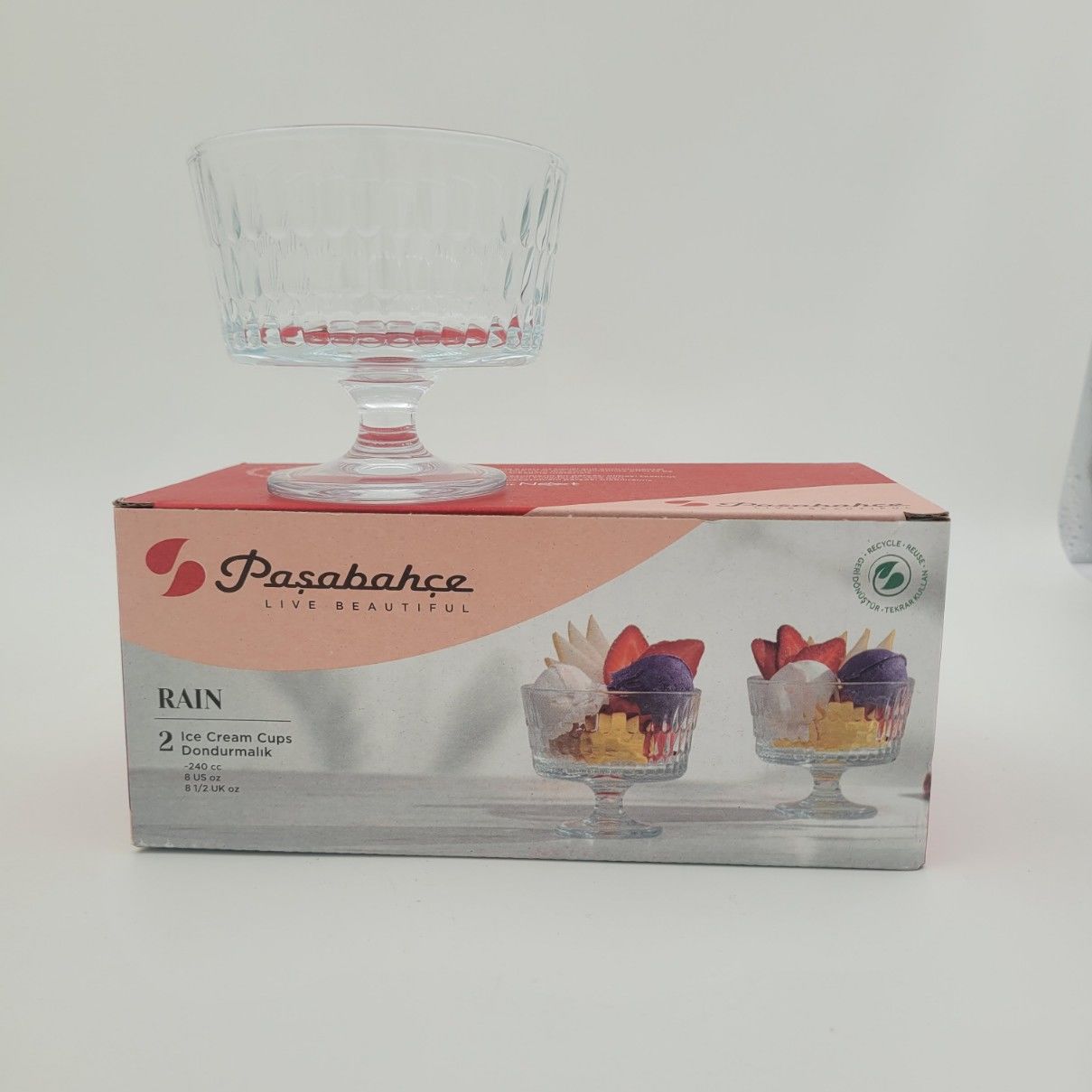 Paşabahçe 51809 Rain İkili Dondurmalık