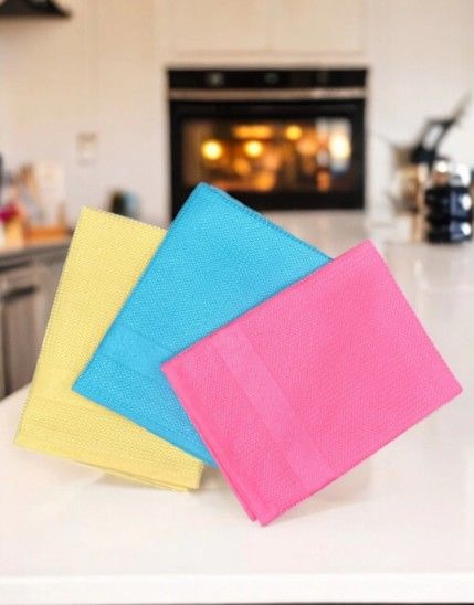 Ellesill 3'lü Mikrofiber Cam Bezi 40x60 cm